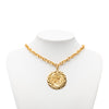 Chanel Gold Plated Medallion Lion Crest Necklace Secondhand