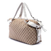 Gucci Medium GG Canvas Bamboo Bar Tote Secondhand