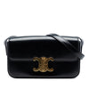 Celine Shiny Calfskin Triomphe Claude Shoulder Bag Secondhand