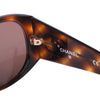 Secondhand Chanel Oversized Tortoiseshell CC Sunglasses