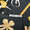 Secondhand Hermès “La Danse” Black & Gold Silk Carré 90 Scarf By Jean-Louis Clerc