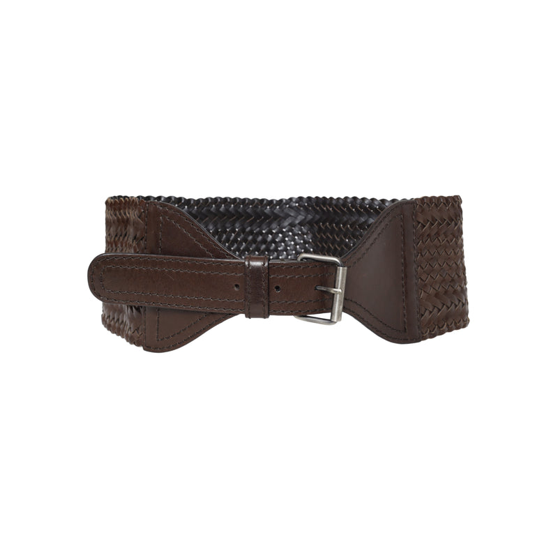 Secondhand YSL Woven Leather Belt