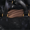Yves Saint Laurent Rive Gauche Black Leather Oversized Tote Bag 