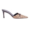 SECOND HAND Gucci GG Canvas Pointed-Toe Mule Heels