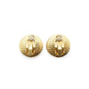 Chanel Artificial Pearl Logo Clip Earrings secondhand