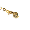 Dior Gold Plated CD Rhinestone Necklace Secondhand