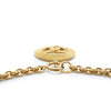 Chanel Coco Mark Round Pendant Necklace GP secondhand