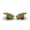 Chanel Coco Mark Chain Round Clip Earrings GP secondhand