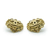 Chanel Coco Mark Chain Round Clip Earrings GP secondhand
