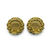 Chanel Coco Mark Chain Round Clip Earrings GP secondhand