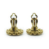 Chanel Coco Mark Chain Round Clip Earrings GP secondhand