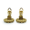 Chanel Coco Mark Chain Round Clip Earrings GP secondhand