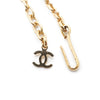 Chanel CC Logo Pearl Round Pendant Chain Necklace secondhand