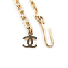 Chanel CC Logo Pearl Round Pendant Chain Necklace secondhand