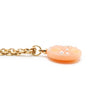 Chanel CC Logo Pearl Round Pendant Chain Necklace secondhand