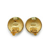 Chanel Coco Mark Spiral Round Clip Earrings GP secondhand