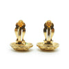 Chanel Coco Mark Spiral Round Clip Earrings GP secondhand
