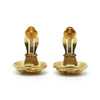 Chanel Coco Mark Spiral Round Clip Earrings GP secondhand