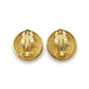 Chanel Coco Mark Matelasse Round Clip Earrings GP secondhand