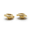 Chanel Coco Mark Matelasse Round Clip Earrings GP secondhand