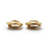 Chanel Coco Mark Matelasse Round Clip Earrings GP secondhand