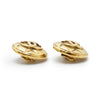 Chanel Coco Mark Matelasse Round Clip Earrings GP secondhand