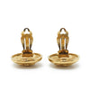 Chanel Coco Mark Matelasse Round Clip Earrings GP secondhand
