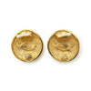 Chanel Coco Mark Matelasse Round Clip Earrings GP secondhand