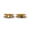 Chanel Coco Mark Cut-out Big Circle Clip Earrings GP secondhand
