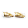 Chanel Coco Mark Cut-out Big Circle Clip Earrings GP secondhand