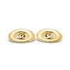 Chanel Coco Mark Cut-out Big Circle Clip Earrings GP secondhand
