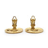 Chanel Coco Mark Cut-out Big Circle Clip Earrings GP secondhand