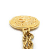 Chanel CC Logo Round Pendant Chain Necklace secondhand