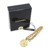 Chanel CC Logo Round Pendant Chain Necklace secondhand