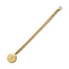 Chanel CC Logo Round Pendant Chain Necklace secondhand
