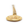 Chanel CC Logo Round Pendant Chain Necklace secondhand