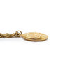 Chanel CC Logo Round Pendant Chain Necklace secondhand