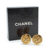 Chanel Coco Mark Chanel Paris Round Clip Earrings GP secondhand