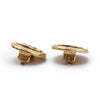 Chanel Coco Mark Chanel Paris Round Clip Earrings GP secondhand