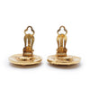 Chanel Coco Mark Chanel Paris Round Clip Earrings GP secondhand