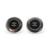Chanel Bicolor Round Clip Earrings secondhand
