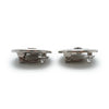 Chanel Bicolor Round Clip Earrings secondhand