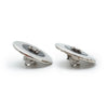 Chanel Bicolor Round Clip Earrings secondhand