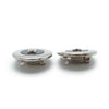 Chanel Bicolor Round Clip Earrings secondhand