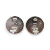 Chanel Bicolor Round Clip Earrings secondhand