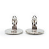 Chanel Bicolor Round Clip Earrings secondhand