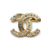 Chanel CC Rhinestone Brooch secondhand