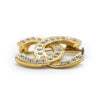 Chanel CC Rhinestone Brooch secondhand