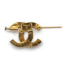Chanel CC Rhinestone Brooch secondhand