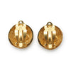 Chanel Coco Mark Round Clip Earrings GP secondhand